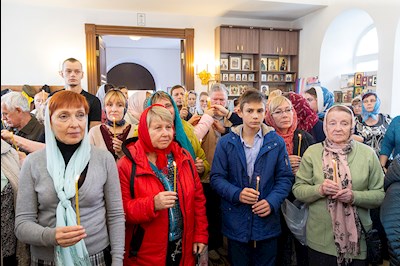 Великое освящение храма Сорока Севастийских мучеников г. Саратова и Божественная литургия в новоосвященном храме