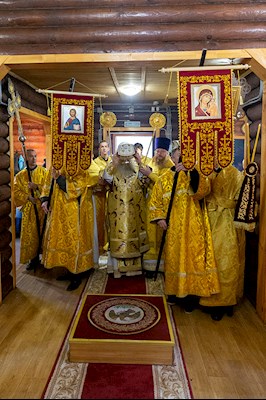 Великое освящение храма Казанской иконы Божией Матери г. Вольска и Божественная литургия в новоосвященном храме