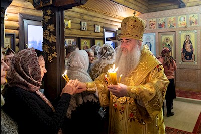 Митрополит Лонгин совершил Великое освящение храма Преображения Господня р.п. Соколовый