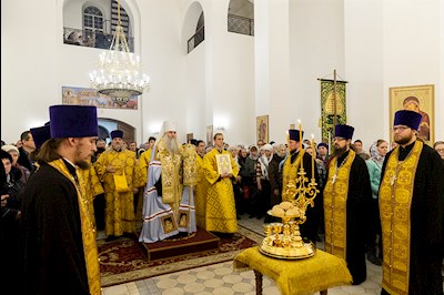 Всенощное бдение в храме святителя Спиридона Тримифунтского г. Саратова