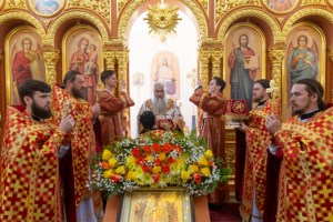 Божественная литургия в храме святого благоверного князя Александра Невского г. Саратова
