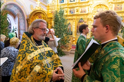 Всенощное бдение в Свято-Троицком кафедральном соборе г.Саратова