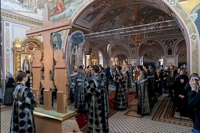 Пассия в Свято-Троицком кафедральном соборе г. Саратова