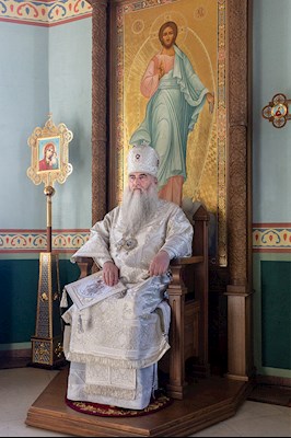 Божественная литургия в Вознесенско-Пантелеимоновском храме с. Усть-Курдюм Саратовского района