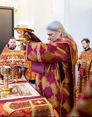 Митрополит Игнатий совершил Божественную литургию в Петропавловском храме Саратова