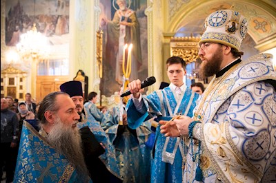 Митрополит Игнатий совершил всенощное бдение в Покровском соборе г. Саратова