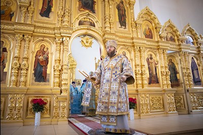 Митрополит Игнатий возглавил соборное архиерейское богослужение в Казанском храме г. Саратова
