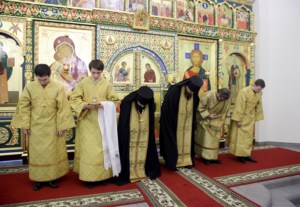 Всенощное бдение в Свято-Никольском мужском монастыре г. Саратова