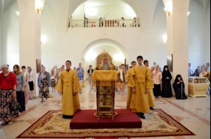 Всенощное бдение в храме в честь Рождества Христова г. Саратова