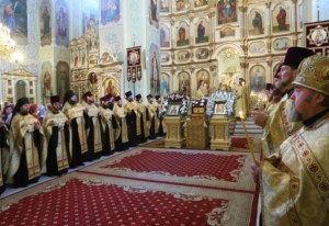 Встреча святых мощей святого равноапостольного князя Владимира и Всенощное бдение в храме в честь Покрова Пресвятой Богородицы г.Саратова
