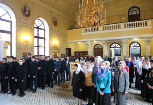 Литургия апостола Иакова на Архиерейском подворье — храме во имя святого апостола и евангелиста Иоанна Богослова при СПДС