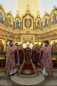 Божественная литургия в храме во имя святого великомученика Георгия Победоносца г.Саратова