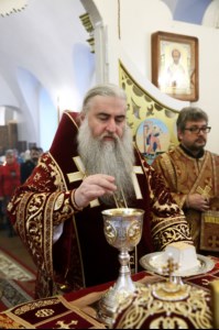 Божественная литургия в Спасо-Преображенском мужском монастыре г.Саратова