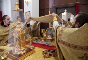 Божественная литургия в Свято-Алексиевском женском монастыре г. Саратова