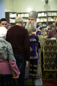 Всенощное бдение на Архиерейском подворье – храме во имя преподобного Серафима Саровского г.Саратова