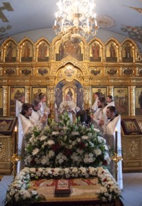Божественная литургия и крещение оглашенных в Свято-Троицком кафедральном соборе Саратова