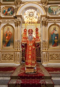 Всенощное бдение в храме в честь Покрова Пресвятой Богородицы г.Саратова