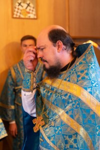 Божественная литургия в храме в честь Сретения Господня г.Саратова