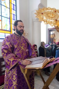 Литургия Преждеосвященных Даров в храме в честь иконы Божией Матери «Утоли моя печали» г. Саратова