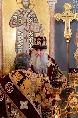 Божественная литургия в Свято-Троицком кафедральном соборе г. Саратова