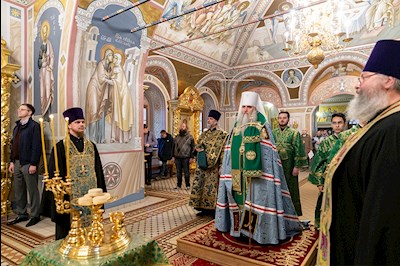 Всенощное бдение в Свято-Троицком кафедральном соборе г. Саратова