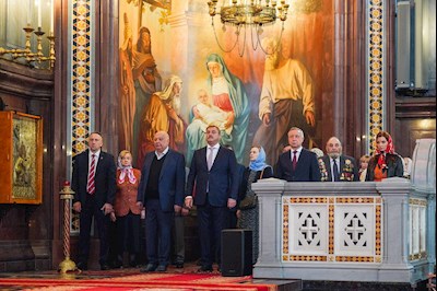 Митрополит Игнатий принял участие в Божественной литургии и торжествах в день тезоименитства Святейшего Патриарха Кирилла