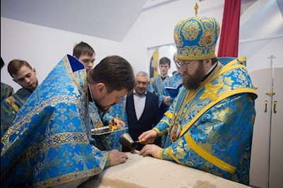 Митрополит Игнатий совершил Великое освящение храма в честь иконы Божией Матери «Спорительница хлебов» с. Кувыка и первую Божественную литургию в новоосвященном храме