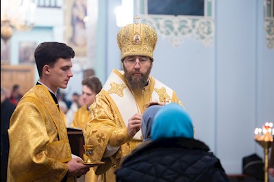 Митрополит Игнатий совершил всенощное бдение в Свято-Духовском соборе г. Саратова