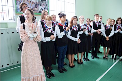 Православные гимназисты торжественно принесли присягу, вступая в «Дружину святого благоверного князя Александра Невского»