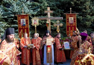 Божественная литургия в Спасо-Преображенском мужском монастыре г. Саратова