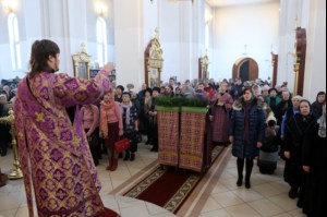 Божественная литургия в храме великомученика Георгия Победоносца г. Саратова