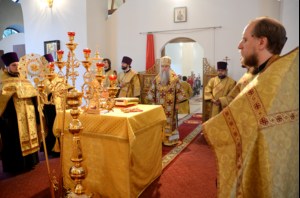 Всенощное бдение в храме в честь Рождества Христова г. Саратова