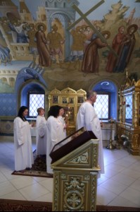 Крещальная литургия в Свято-Троицком кафедральном соборе г.Саратова