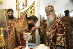 Божественная литургия в Спасо-Преображенском мужском монастыре г.Саратова