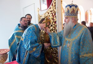 Божественная литургия в храме в честь Успения Пресвятой Богородицы п. Возрождение Хвалынского района