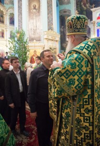 Всенощное бдение в храме Сошествия Святого Духа г. Саратова