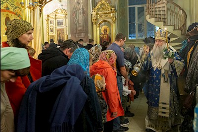 Всенощное бдение в Покровском храме г. Саратова