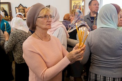 Великое освящение храма Сорока Севастийских мучеников г. Саратова и Божественная литургия в новоосвященном храме