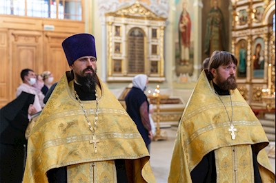 Всенощное бдение в храме Покрова Пресвятой Богородицы г. Саратова
