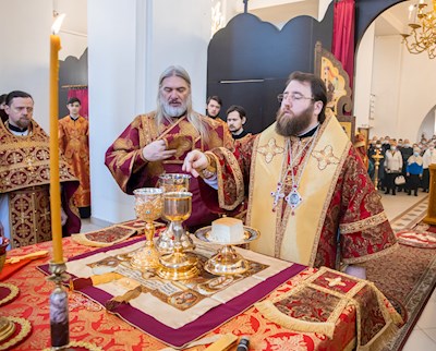 Митрополит Игнатий совершил Божественную литургию в Петропавловском храме Саратова