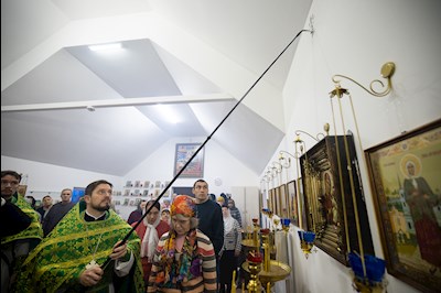 Митрополит Игнатий совершил Великое освящение храма преподобного Серафима Саровского р.п. Татищево и первую Божественную литургию в новоосвященном храме