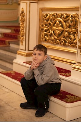 Митрополит Игнатий совершил Великую вечерню в соединении с Литургией святителя Василия Великого и чин Великого освящения воды в Покровском соборе г. Саратова