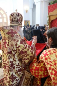 Божественная литургия в Свято-Алексиевском женском монастыре г. Саратова