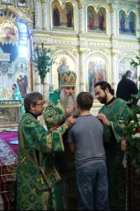 Божественная литургия в храме Сошествия Святого Духа г. Саратова