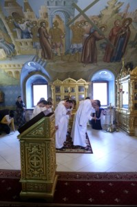 Крещальная литургия в Свято-Троицком кафедральном соборе г. Саратова