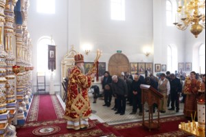 Божественная литургия в храме во имя святых первоверховных апостолов Петра и Павла г. Аткарска