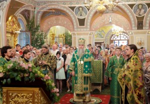 Всенощное бдение в Свято-Троицком кафедральном соборе г. Саратова