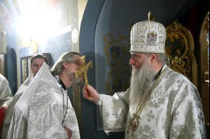 Крещальная литургия в Свято-Троицком кафедральном соборе г.Саратова