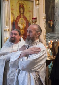 Божественная литургия в храме в честь Сошествия Святого Духа г. Саратова