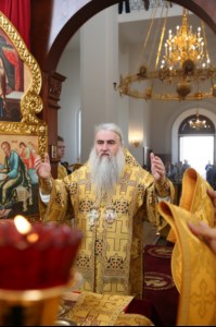 Божественная литургия в храме в честь Нерукотворного Образа Спасителя г. Саратова